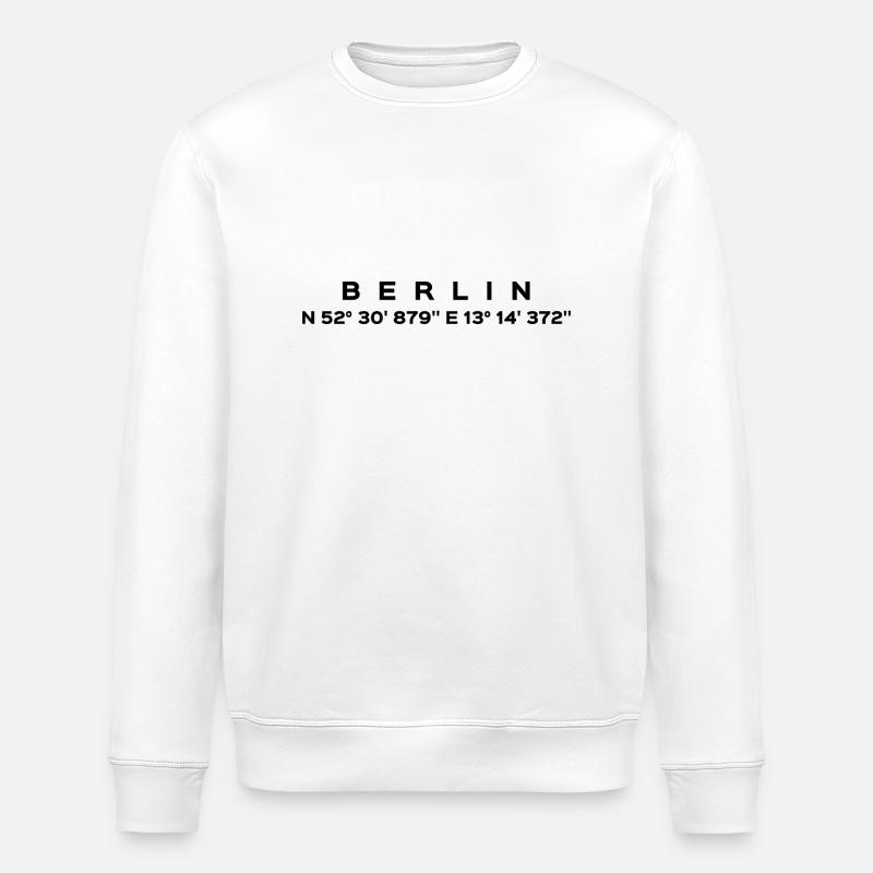 Berlin - Stanley/Stella ROLLER Unisex Organic Sweatshirt - white