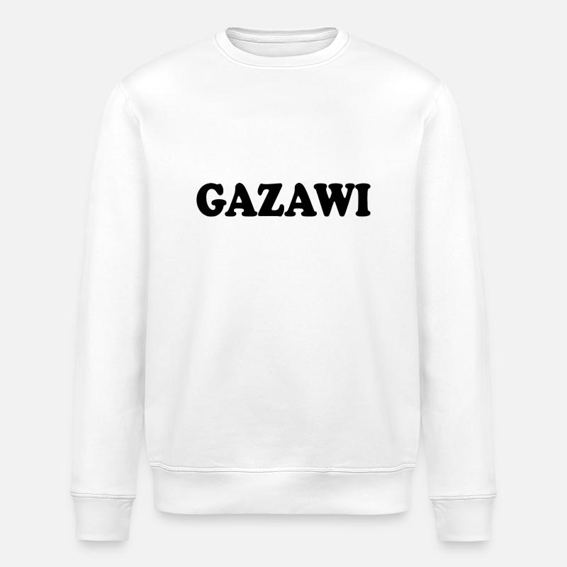 Gazawi gaza - Stanley/Stella Unisex Bio-Sweatshirt ROLLER - Weiß