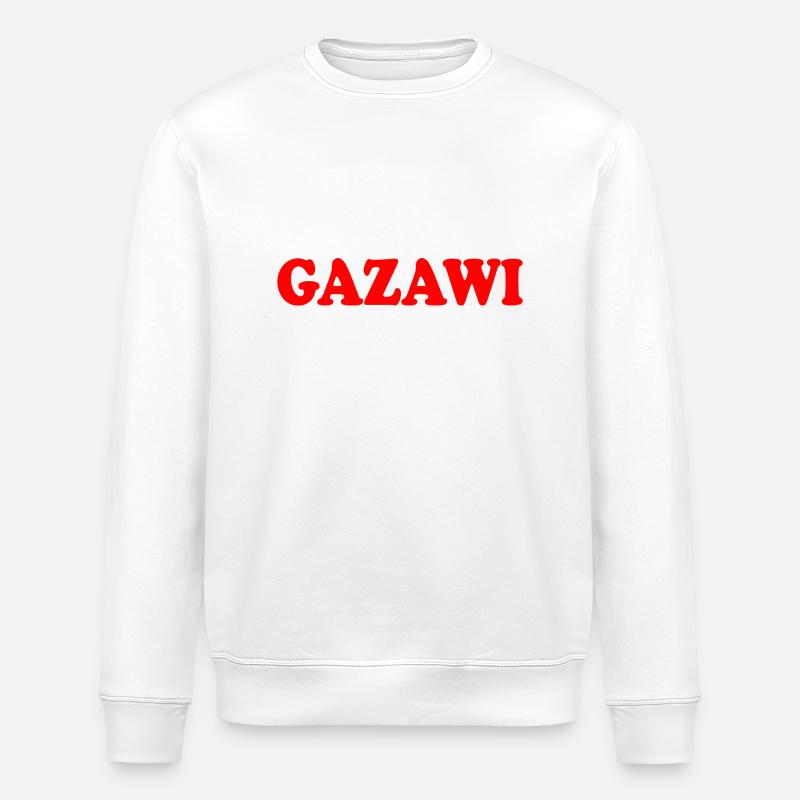 Gazawi gaza - Stanley/Stella Unisex Bio-Sweatshirt ROLLER - Weiß