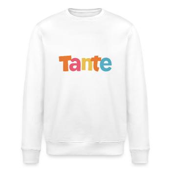 Tante Lustig Cartoon Spaß Liebe Freude Unikat - Stanley/Stella Unisex Bio-Sweatshirt ROLLER - Weiß - Vorne - Nik (191cm)