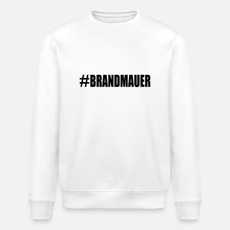 brandmauer - Stanley/Stella Unisex Bio-Sweatshirt ROLLER - Weiß