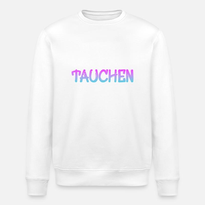 Tauchen Scuba Diver - Stanley/Stella Unisex Bio-Sweatshirt ROLLER - Weiß