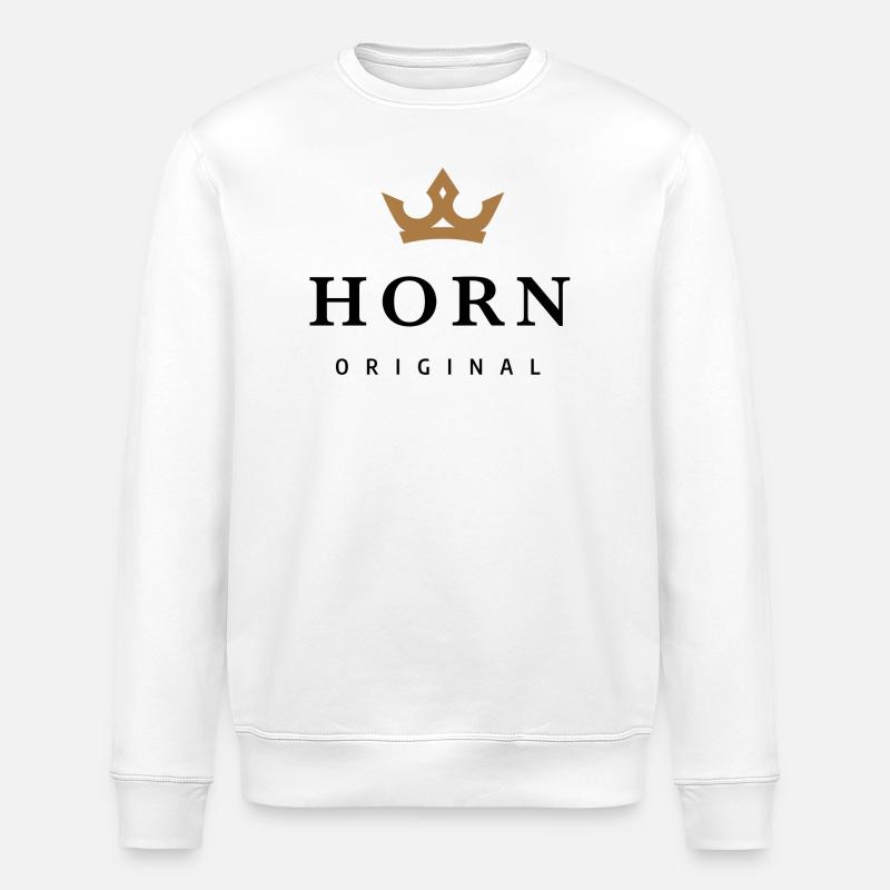 Horn - Stanley/Stella ROLLER Unisex Organic Sweatshirt - white