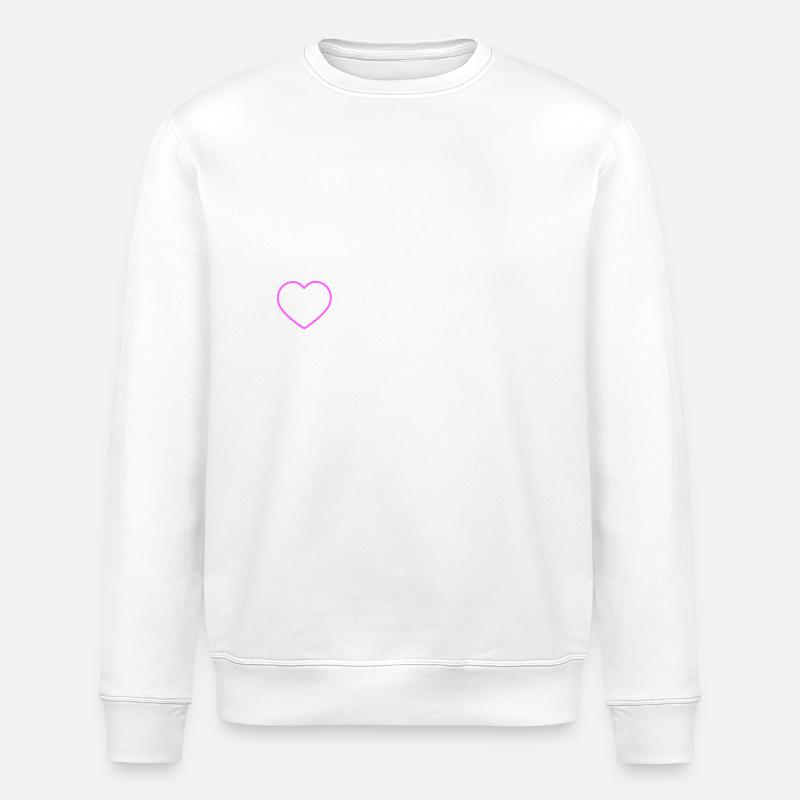 Dancing Team Heart - Stanley/Stella ROLLER Unisex Organic Sweatshirt - white