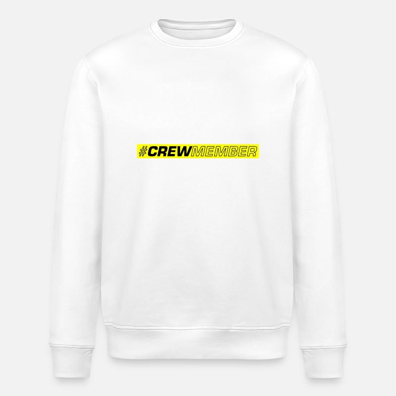 Crew Icon - Stanley/Stella ROLLER Unisex Organic Sweatshirt - white