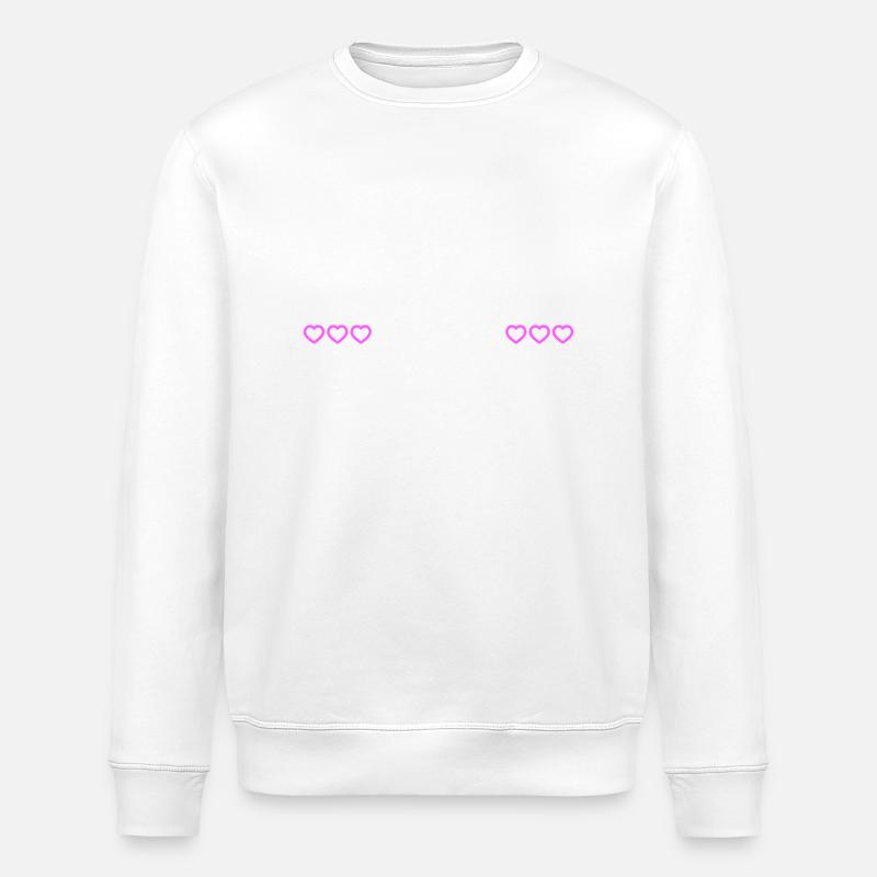 Cœur d’équipe de pêche - Sweat bio ROLLER Stanley/Stella Unisexe - blanc