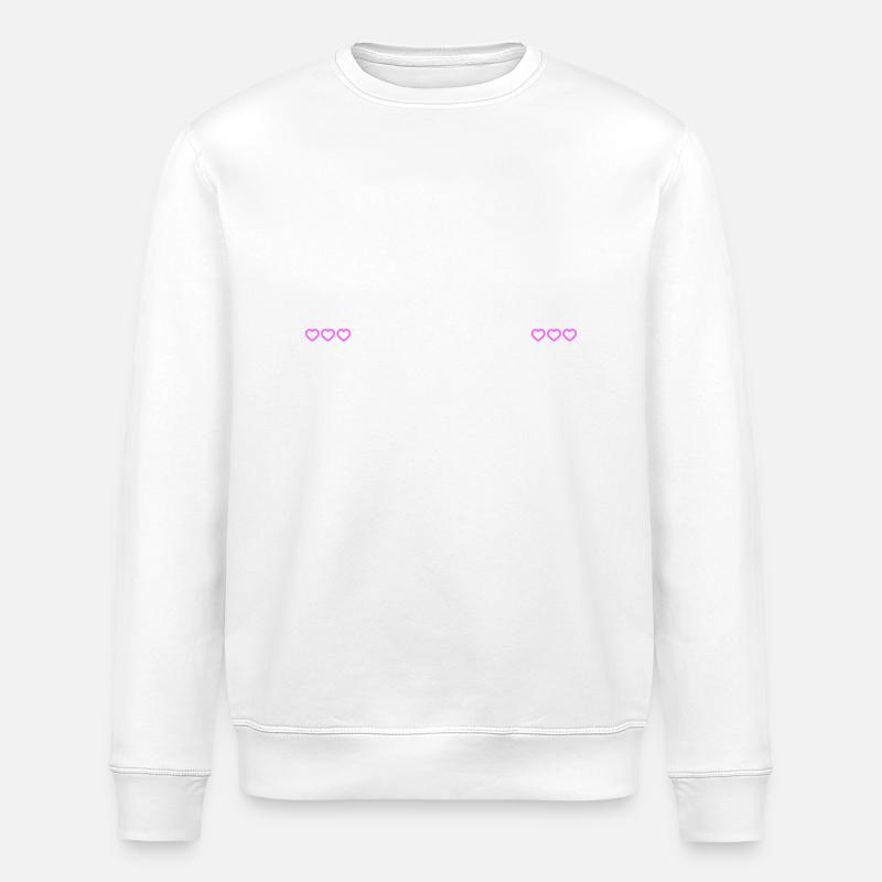 Junggesellinnenabschied herzchen - Stanley/Stella Unisex Bio-Sweatshirt ROLLER - Weiß