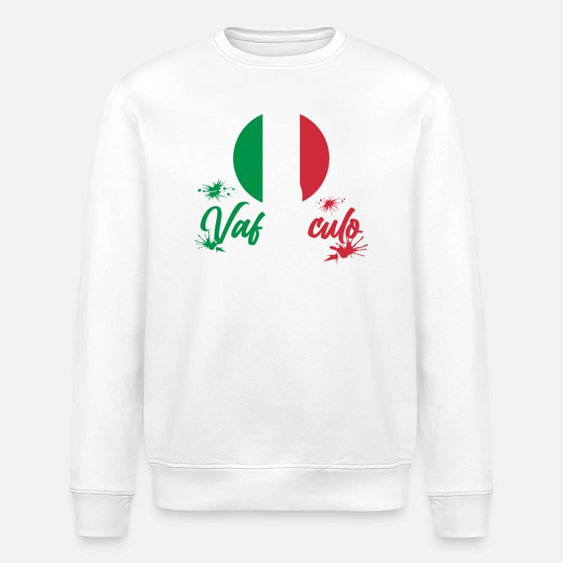 Italien Italiener Vaffanculo - Stanley/Stella Unisex Bio-Sweatshirt ROLLER - Weiß