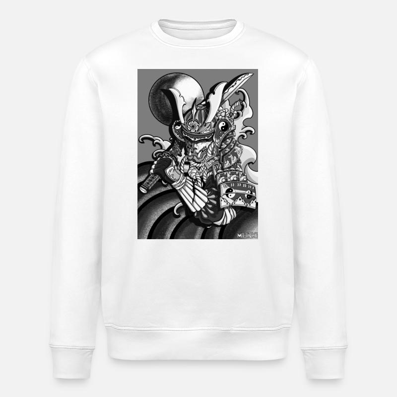 Half-Samurai - Stanley/Stella Unisex Bio-Sweatshirt ROLLER - Weiß
