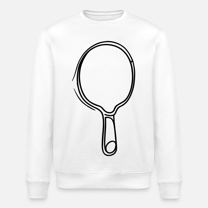 Tischtennisschläger Skizze - Stanley/Stella Unisex Bio-Sweatshirt ROLLER - Weiß