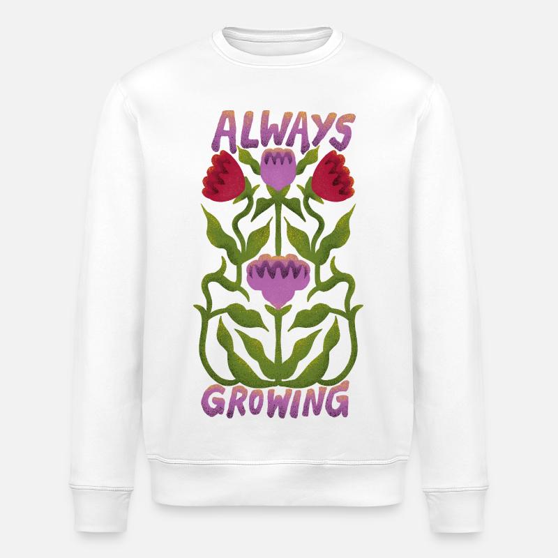 Always Growing - Stanley/Stella Unisex Bio-Sweatshirt ROLLER - Weiß