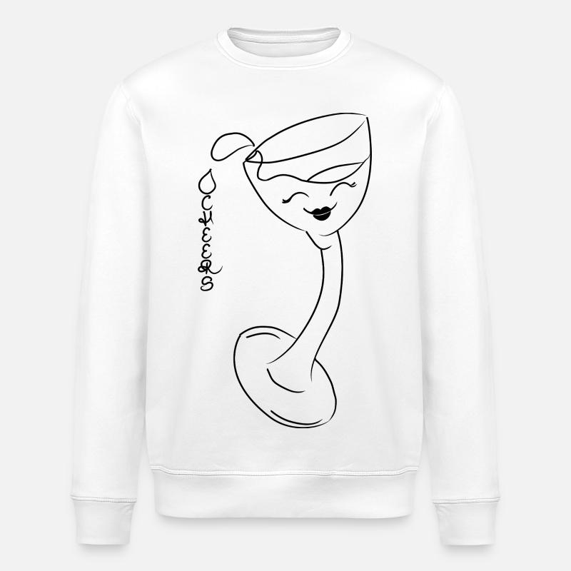 Cheers! - Stanley/Stella ROLLER Unisex Organic Sweatshirt - white