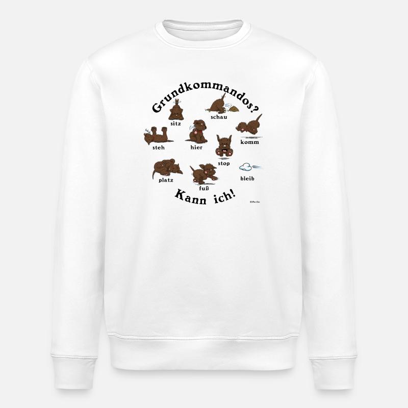 Commandos3 - Stanley/Stella ROLLER Unisex Organic Sweatshirt - white