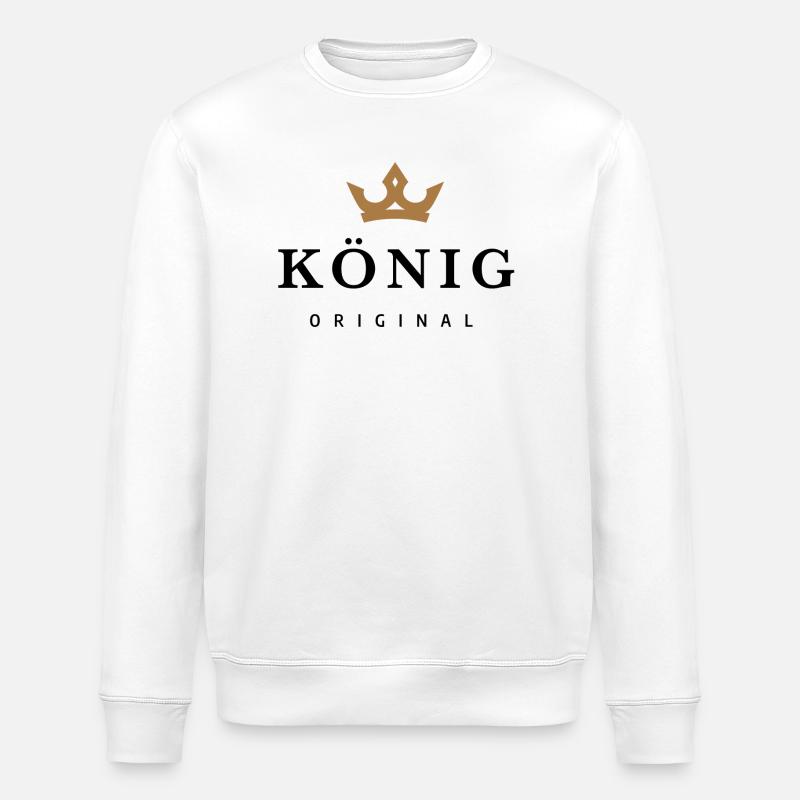 König - Stanley/Stella Unisex Bio-Sweatshirt ROLLER - Weiß