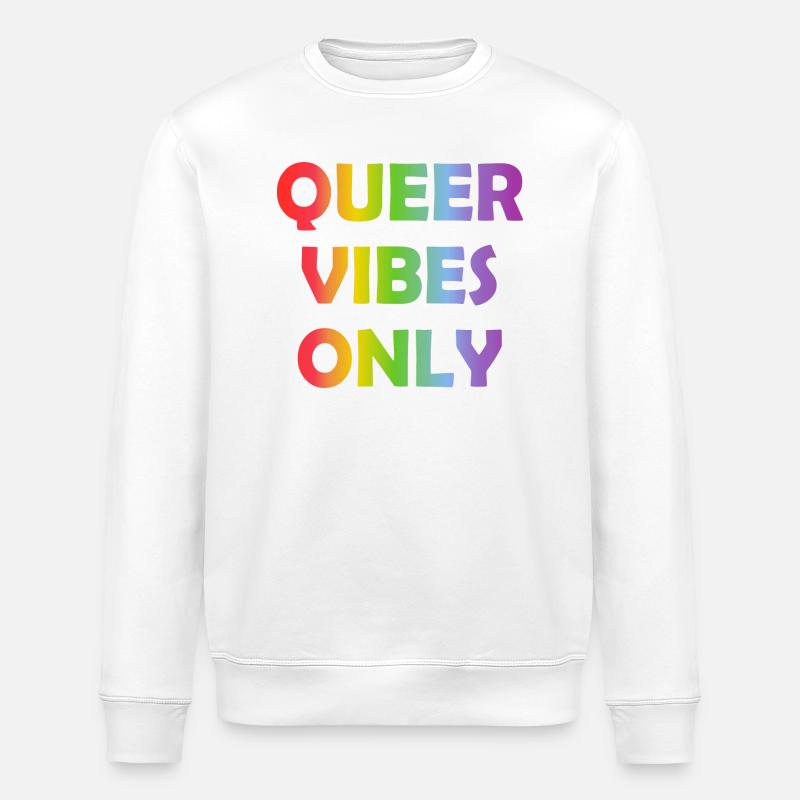 Queer Vibes uniquement - Sweat bio ROLLER Stanley/Stella Unisexe - blanc