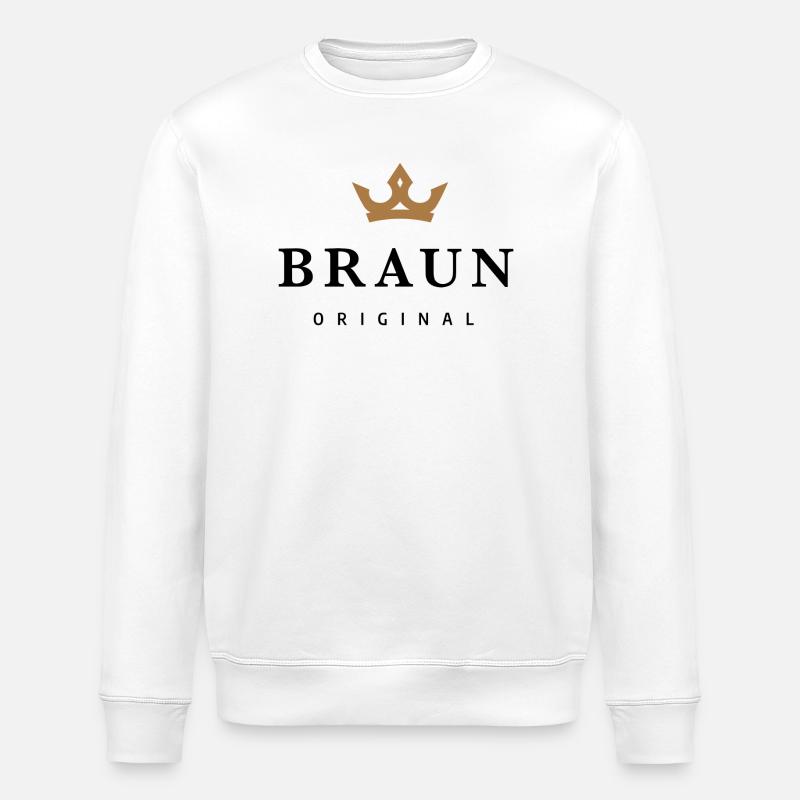 Braun - Stanley/Stella Unisex Bio-Sweatshirt ROLLER - Weiß