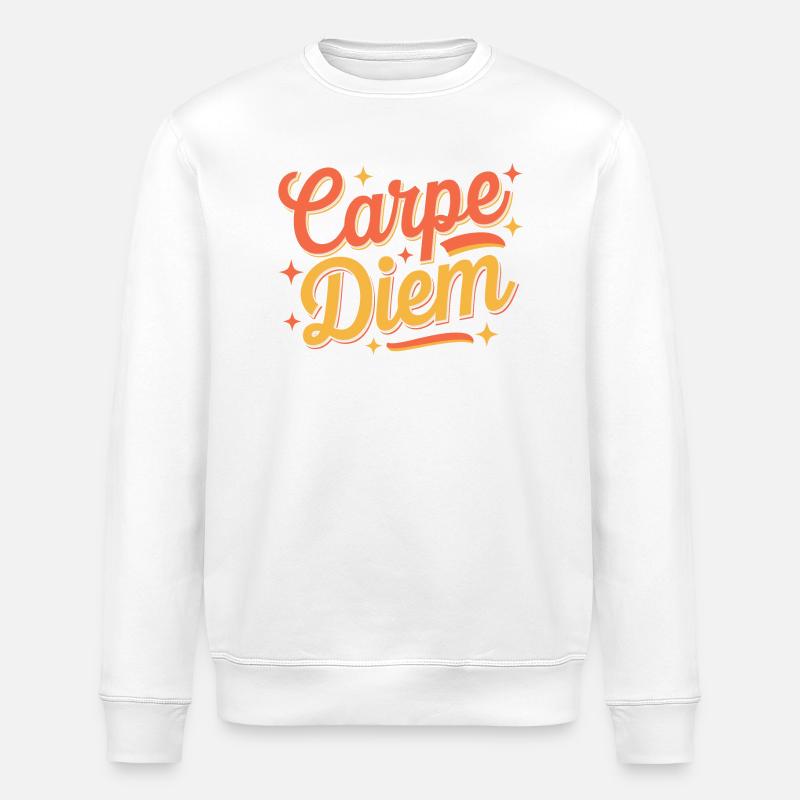 Carpe Diem - Sweat bio ROLLER Stanley/Stella Unisexe - blanc