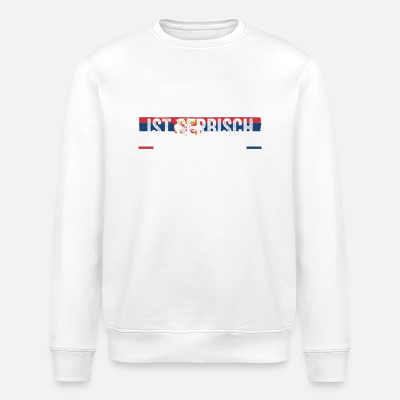 Serben Serbisch Serbien - Stanley/Stella Unisex Bio-Sweatshirt ROLLER - Weiß