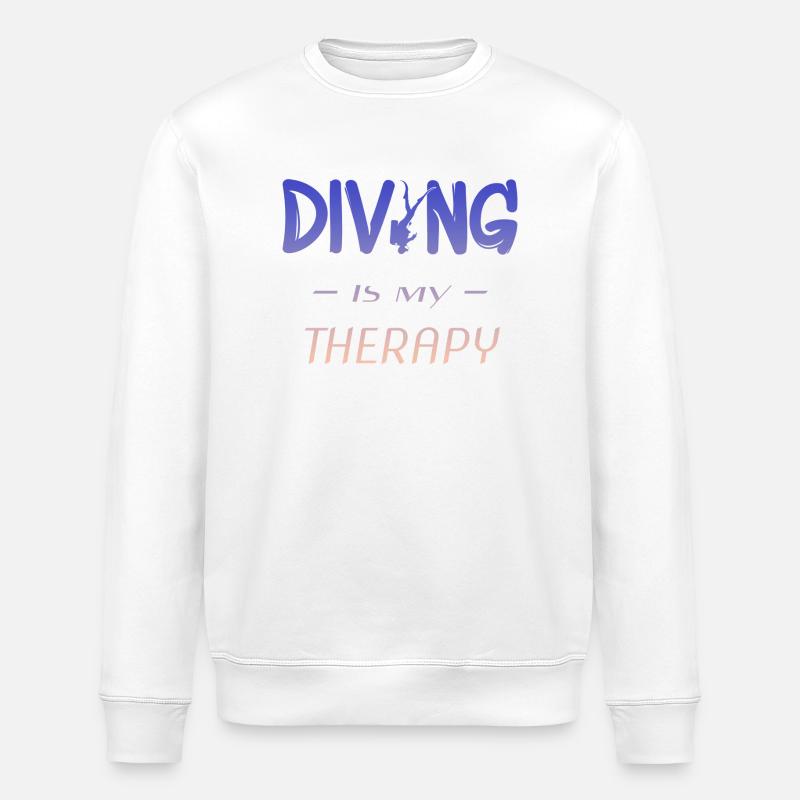 Diving Tauchen Taucher - Stanley/Stella Unisex Bio-Sweatshirt ROLLER - Weiß