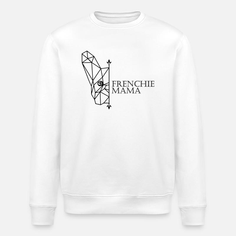 Frenchie Mama - Stanley/Stella Unisex Bio-Sweatshirt ROLLER - Weiß