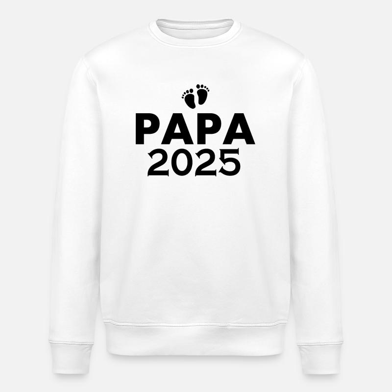 Papa 2025 - Stanley/Stella Unisex Bio-Sweatshirt ROLLER - Weiß