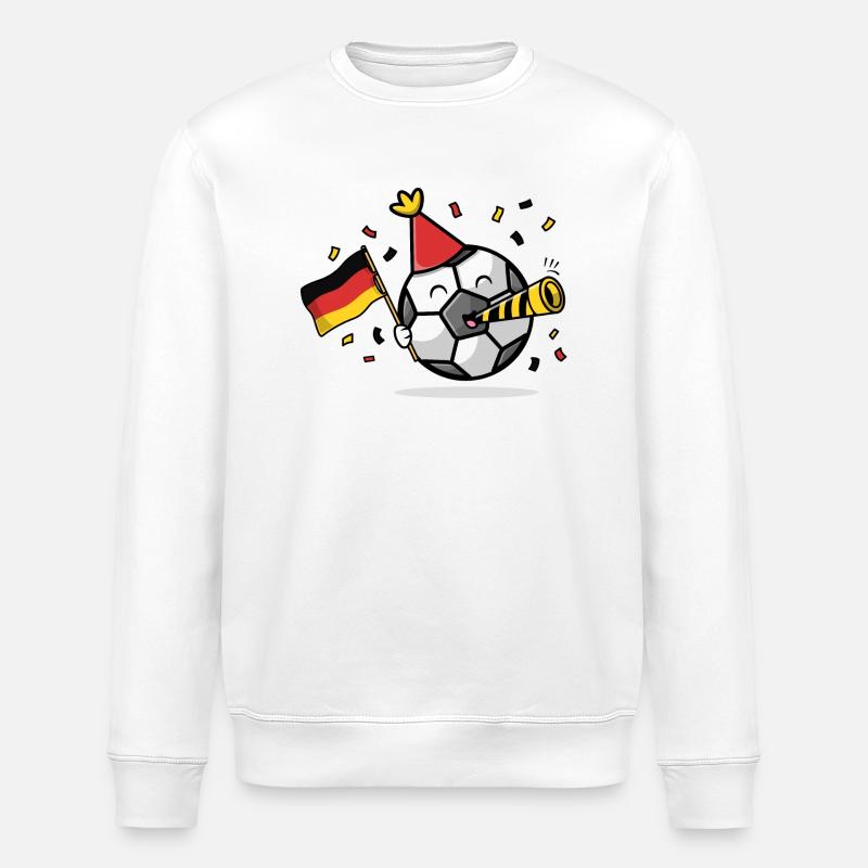 Fußball Fan Deutschland - Stanley/Stella Unisex Bio-Sweatshirt ROLLER - Weiß
