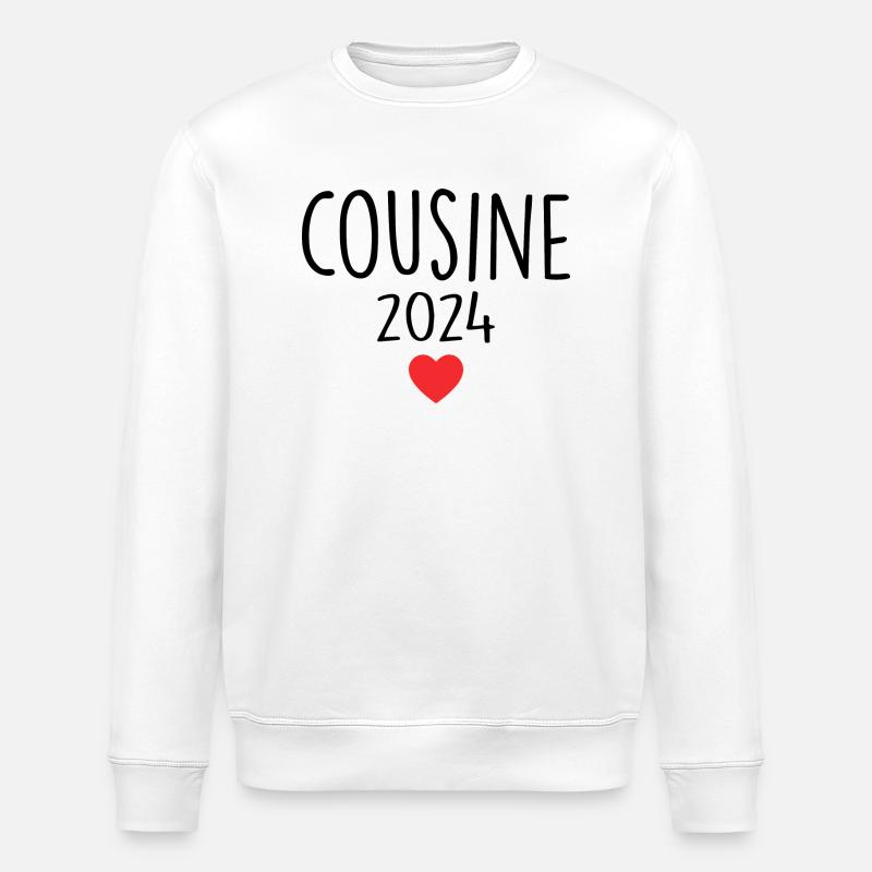 Cousin - Future Cousin 2024 - Stanley/Stella ROLLER Unisex Organic Sweatshirt - white