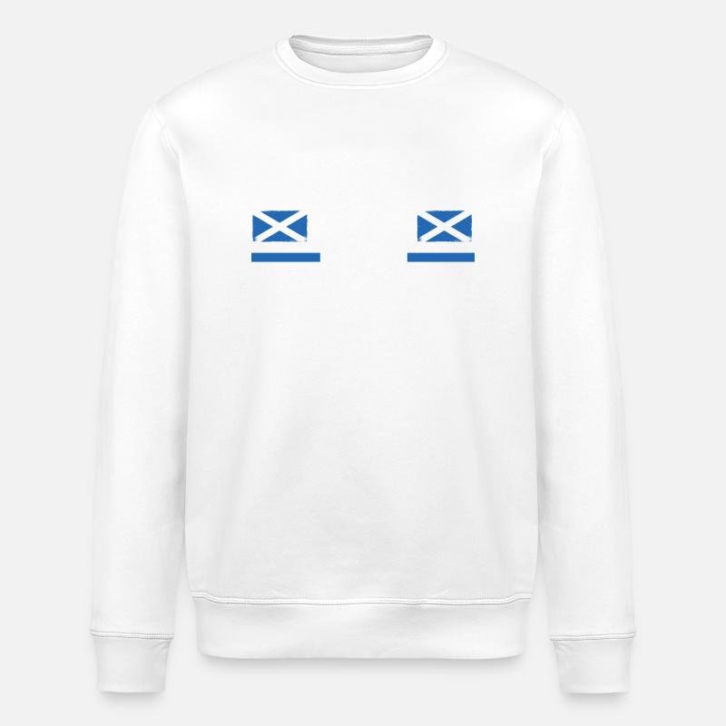 Ecossais Ecosse Ecosse Ecosse - Sweat bio ROLLER Stanley/Stella Unisexe - blanc