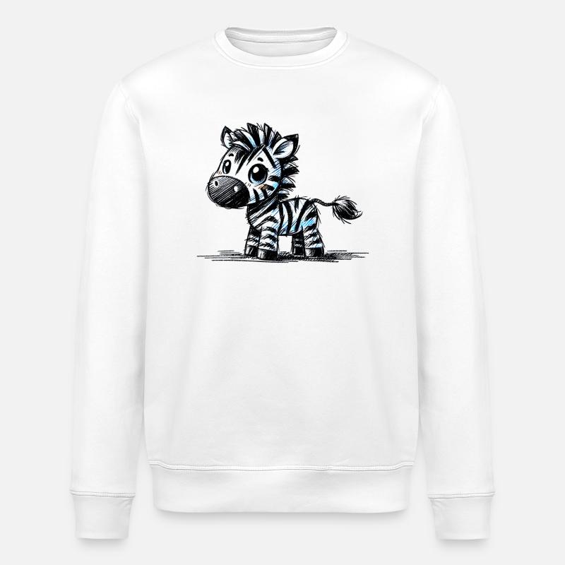 Zebra - Stanley/Stella Unisex Bio-Sweatshirt ROLLER - Weiß