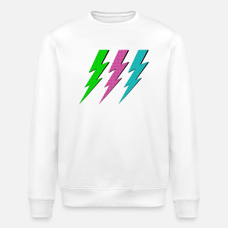 Drei Blitze - Stanley/Stella Unisex Bio-Sweatshirt ROLLER - Weiß