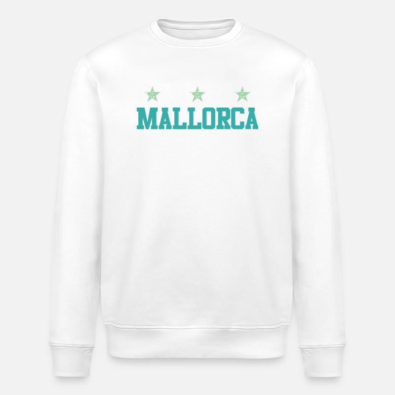 Majorque 2024 Circuits - Sweat bio ROLLER Stanley/Stella Unisexe - blanc