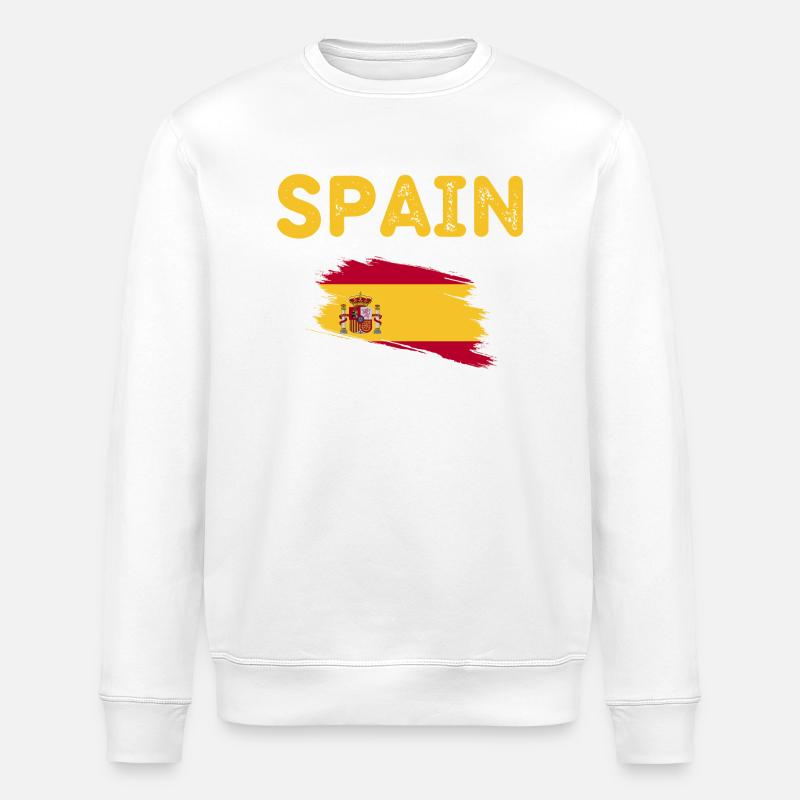 Espagne drapeau espagnol - Sweat bio ROLLER Stanley/Stella Unisexe - blanc