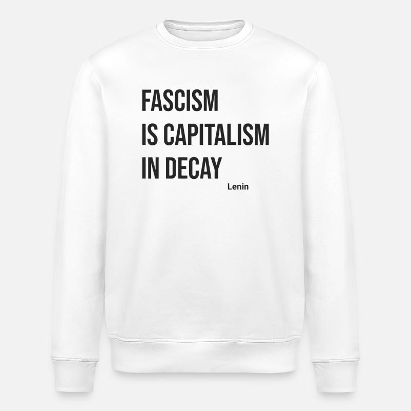 Fascism Is - Stanley/Stella Unisex Bio-Sweatshirt ROLLER - Weiß