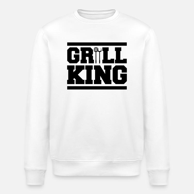 Grill King - Sweat bio ROLLER Stanley/Stella Unisexe - blanc