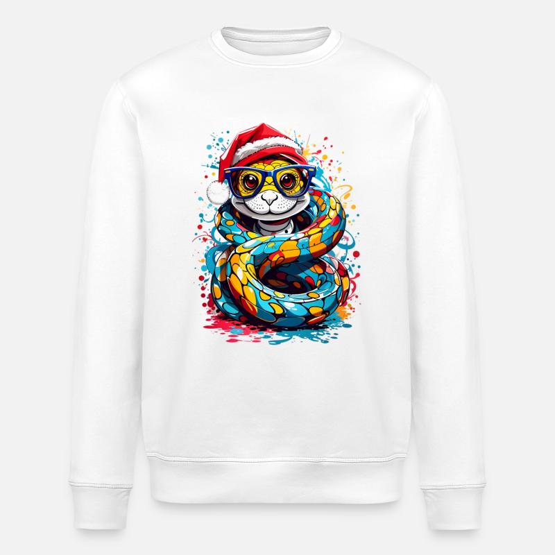 Serpent - Sweat bio ROLLER Stanley/Stella Unisexe - blanc