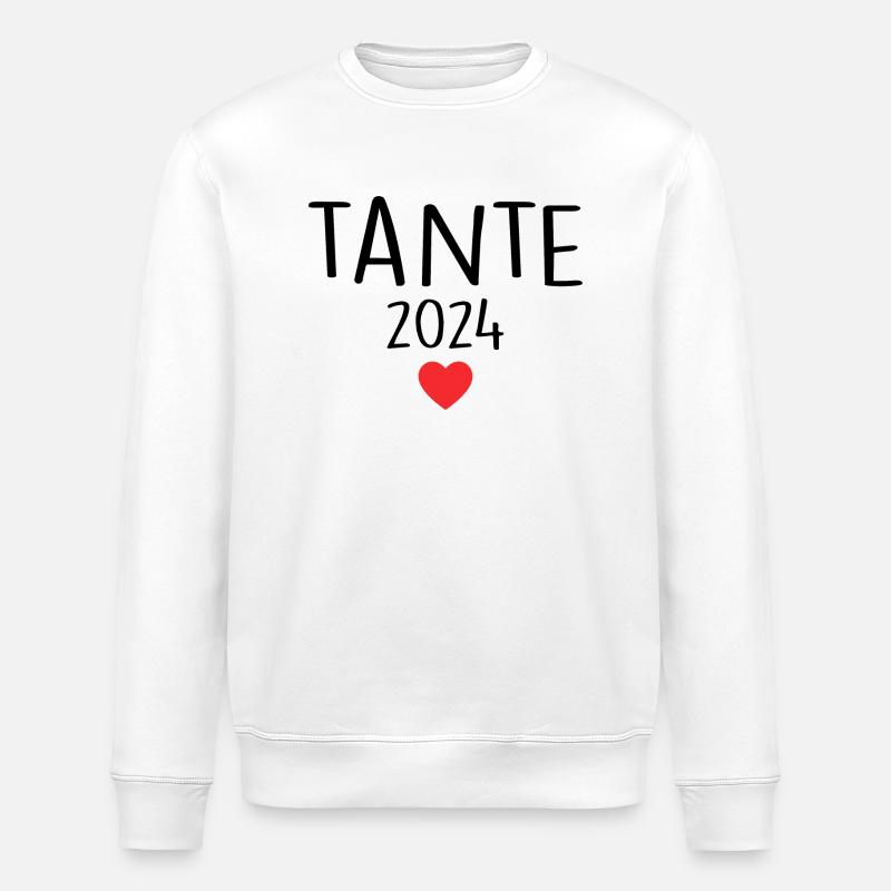 Aunt - Future Aunt 2024 - Stanley/Stella ROLLER Unisex Organic Sweatshirt - white