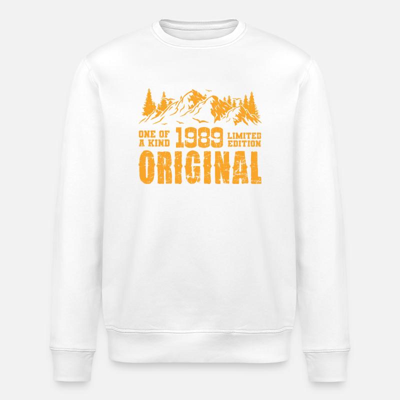 Cadeau d’anniversaire 1989 - 1989 - Sweat bio ROLLER Stanley/Stella Unisexe - blanc