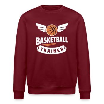 Basketballtrainer - Stanley/Stella Unisex Bio-Sweatshirt ROLLER - Weiß - Vorne - Nik (191cm)