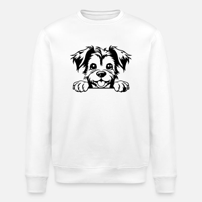 Yorkshire Terrier - Stanley/Stella Unisex Bio-Sweatshirt ROLLER - Weiß