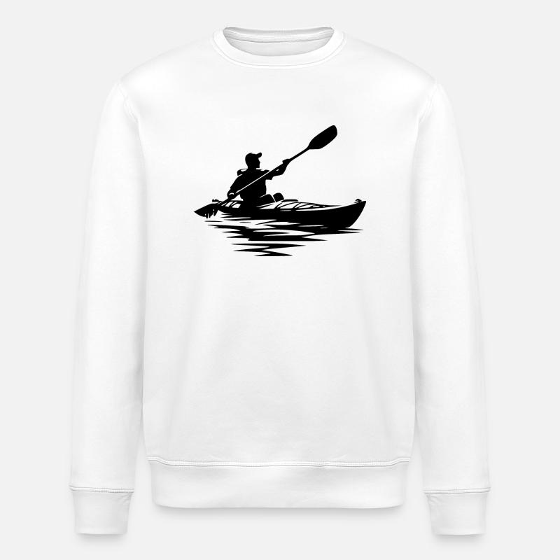 Canoe Class, Kayak, Training, Boat - Stanley/Stella ROLLER Unisex Organic Sweatshirt - white