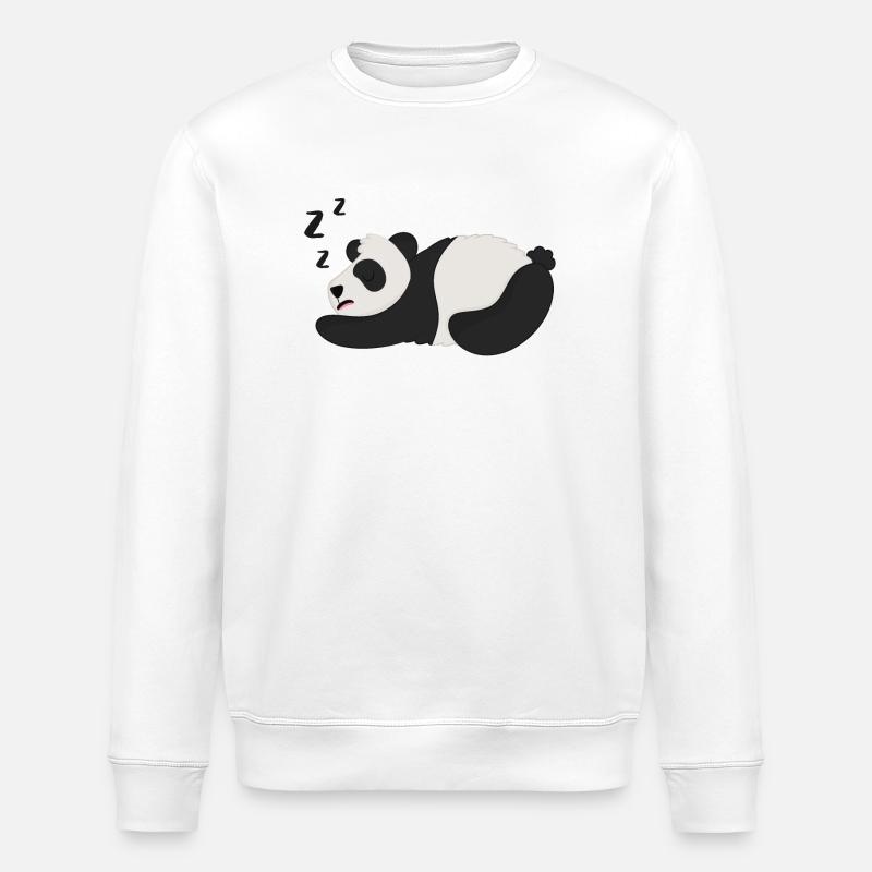 Panda Pandabär - Sweat bio ROLLER Stanley/Stella Unisexe - blanc