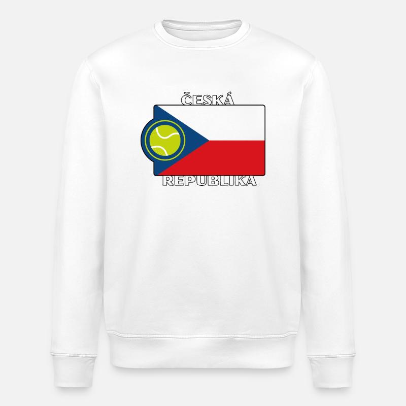 TENNIS WORLD - Tschechien - Stanley/Stella Unisex Bio-Sweatshirt ROLLER - Weiß