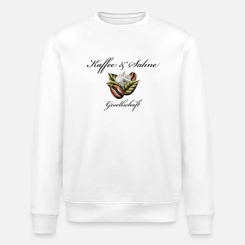 Kaffee & Sahne - Stanley/Stella Unisex Bio-Sweatshirt ROLLER - Weiß