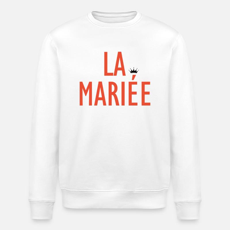 Die Braut - Stanley/Stella Unisex Bio-Sweatshirt ROLLER - Weiß