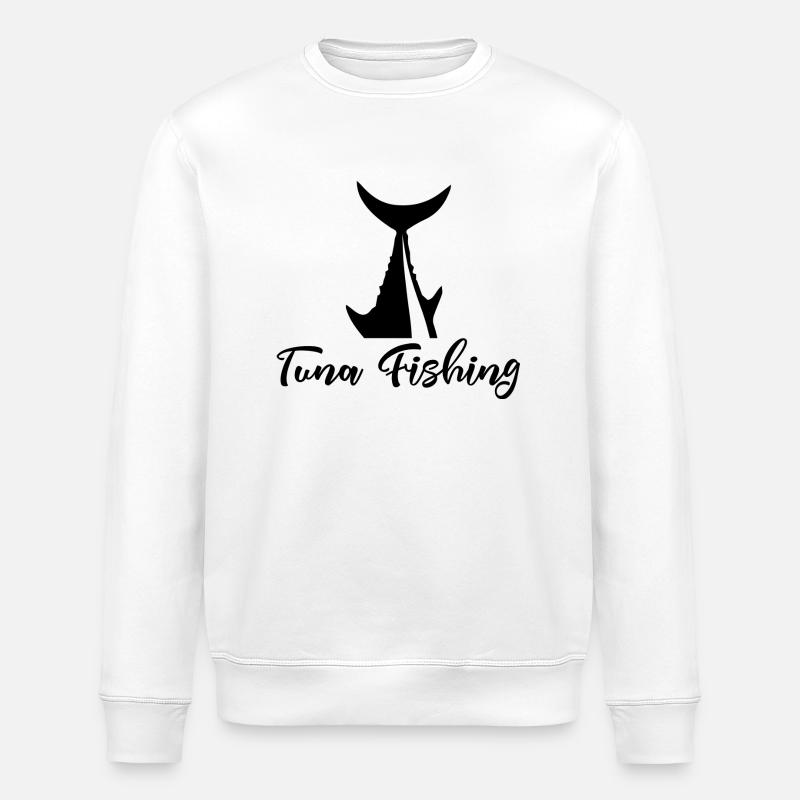 Pêche - Pêche - Thon - Cadeau - Sweat bio ROLLER Stanley/Stella Unisexe - blanc