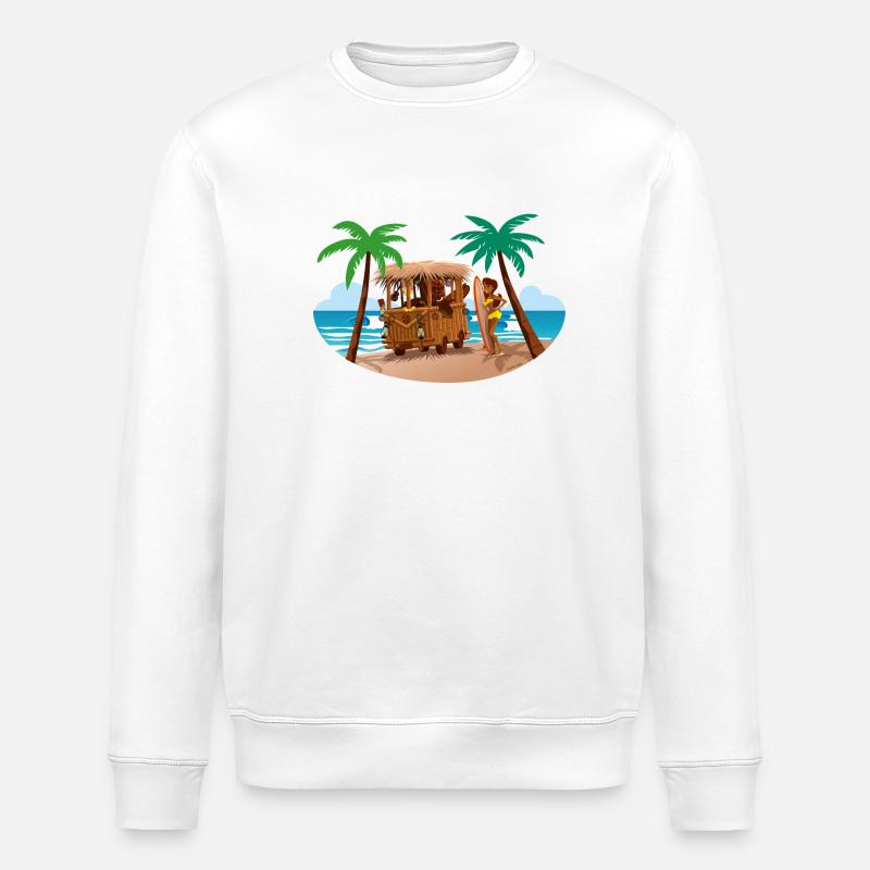 Tiki Combi - Sweat bio ROLLER Stanley/Stella Unisexe - blanc