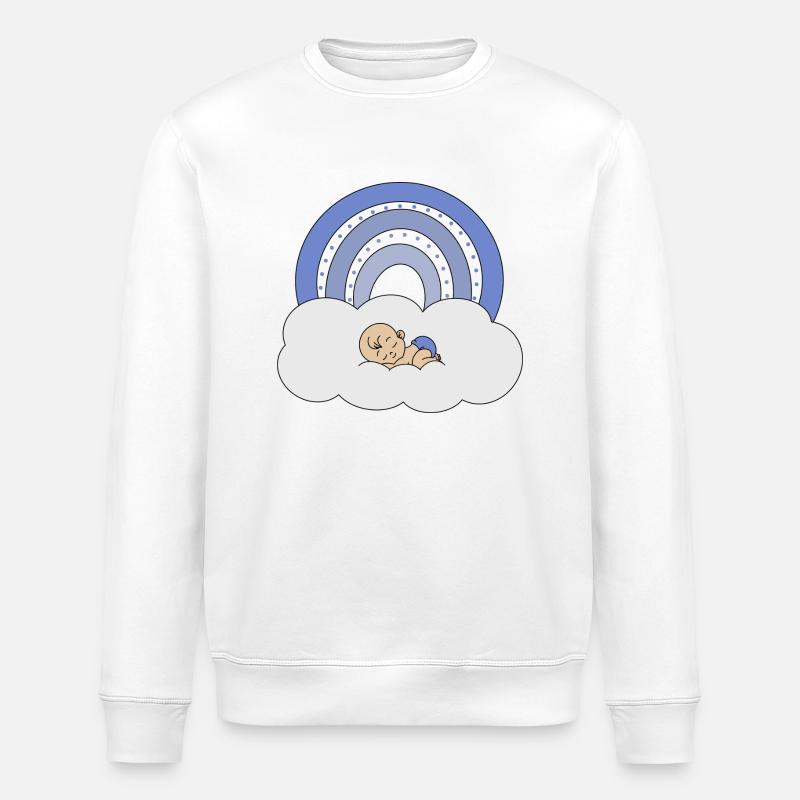 Regenbogen Baby - Stanley/Stella Unisex Bio-Sweatshirt ROLLER - Weiß