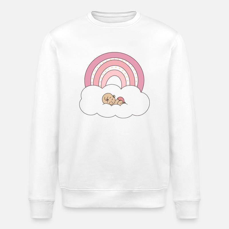 Regenbogen Baby - Stanley/Stella Unisex Bio-Sweatshirt ROLLER - Weiß