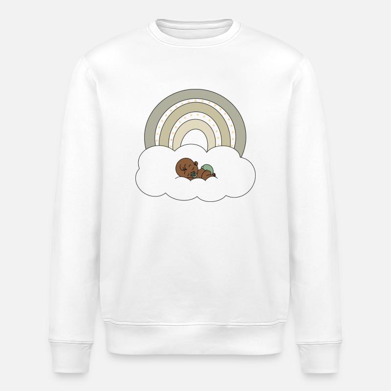 Bébé arc-en-ciel - Sweat bio ROLLER Stanley/Stella Unisexe - blanc