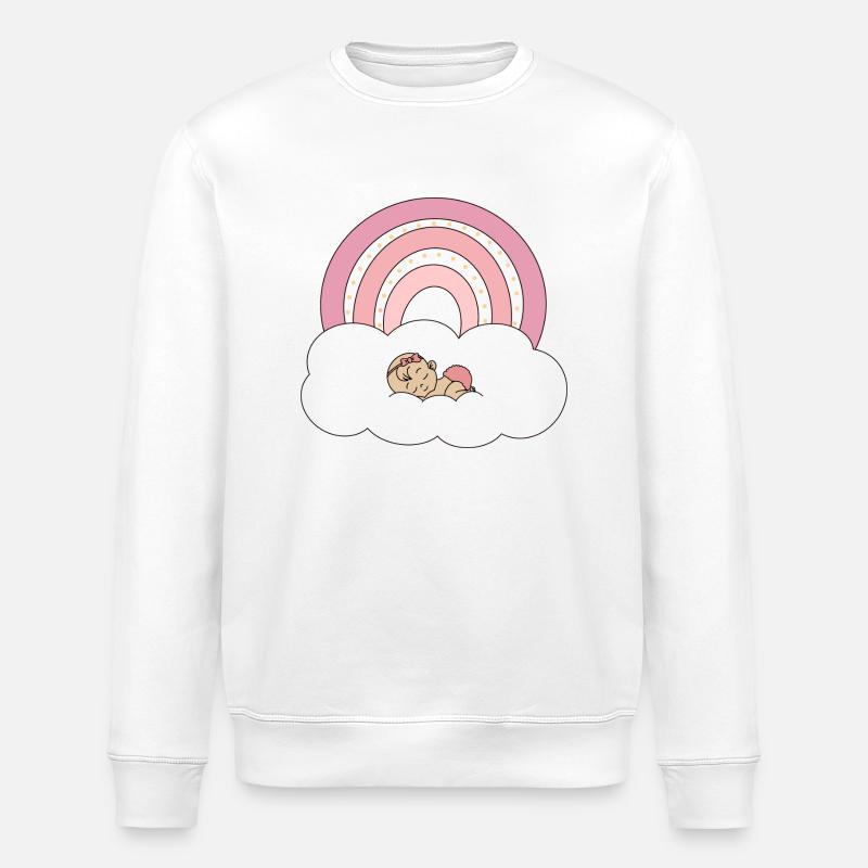 Regenbogen Baby - Stanley/Stella Unisex Bio-Sweatshirt ROLLER - Weiß